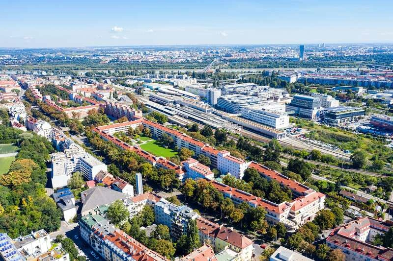 Karl-Marx-Hof widok z góry