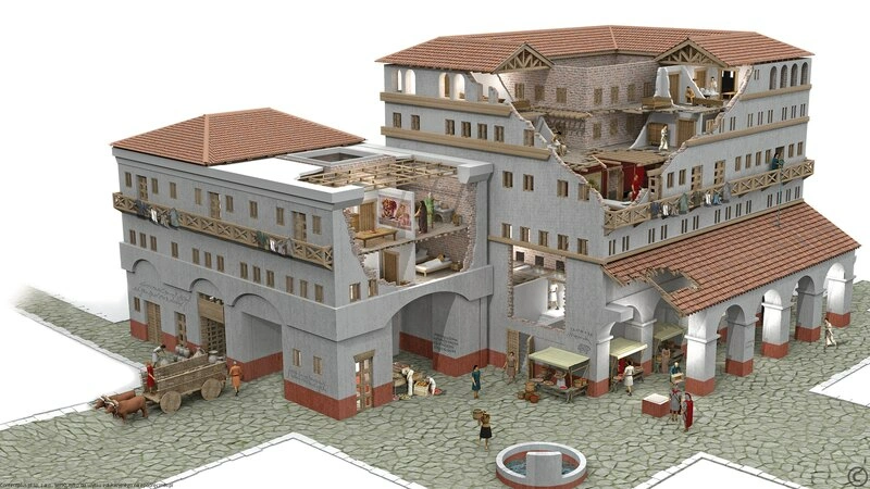 Rzymskie insulae, źródło: zpe.gov.pl/
